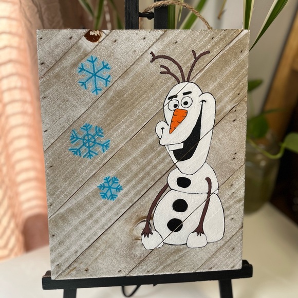 NEW Whitewash wood painting - Picture 1 of 1